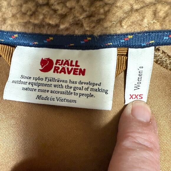 Fjallraven Women's Vardag Pile Fleece Zip Jacket Buckwheat Brown XXS Athleisure - Picture 6 of 12